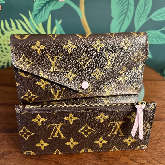 🏆SOLD🏆LOUIS VUITTON Josephine Monogram Rose Ballerine Wallet ❤️🦄 - Picture 5 of 11